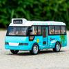 School Bus Toys Mini Car Model Die Cast Plastic City Bus With Sound And Light Miniature Vehicle Models Friction Powered Cars