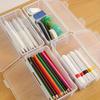 1/2/3 Pcs All-Clear Desktop Storage Box - Organizer for Pencils, Markers, Keys & Office Desk Clutter