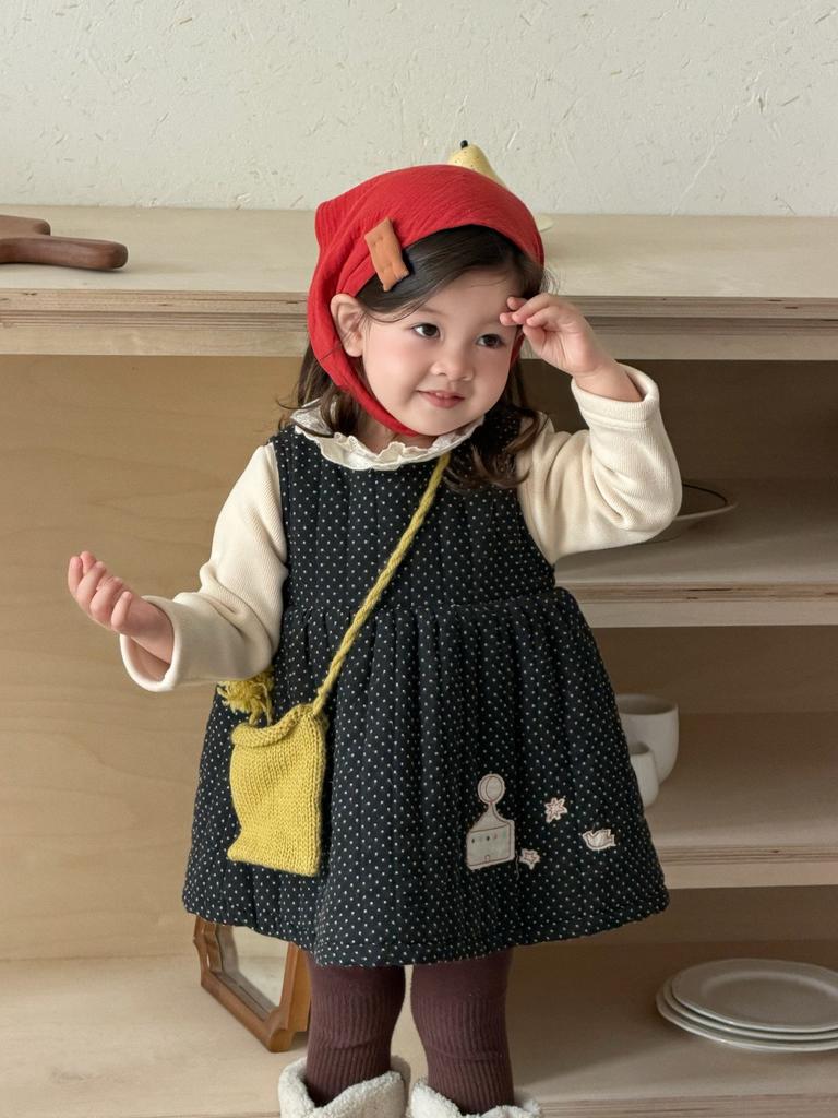 Baby Winter Thickened Dress, New Children's Clothing, Children's Winter Clothing, Girls' Velvet Primer