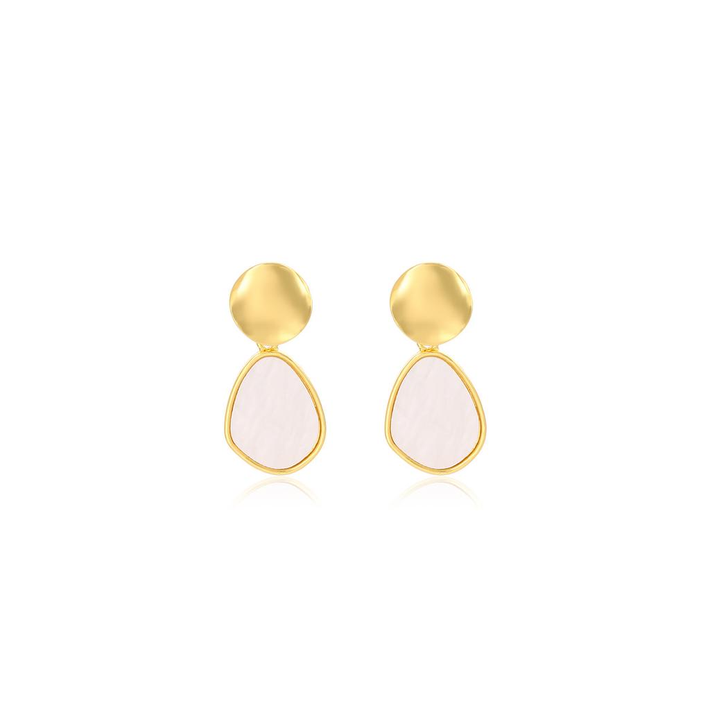 Retro Simple Sequined Irregular Earrings, Light Luxury High-End Fashion Temperament Earrings For Women