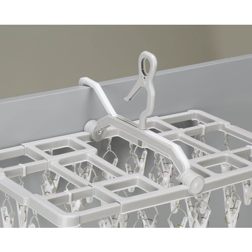 Twinmall Sliding Clothes Drying Hanger, Gray, 38 Pinch, BEILU BE-02G