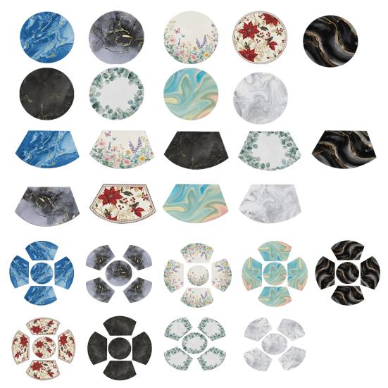 Saugfähige Tischsets Kieselgur-Tischsets Ölfest Hitzebeständig Moderne Tischsets für Esstisch Picknick Partygebrauch