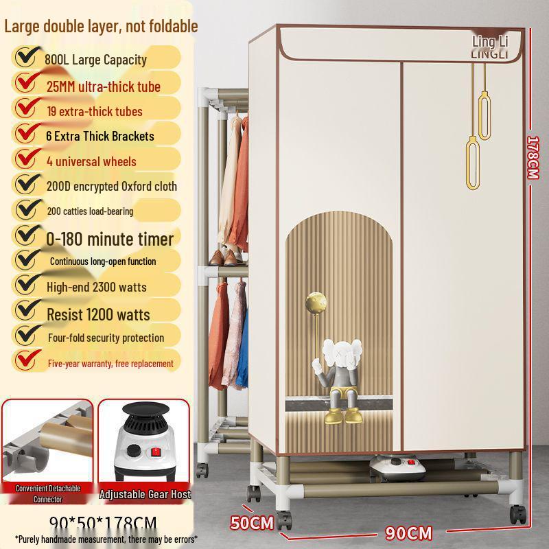Large Foldable Three-Layer Clothes Dryer for Home and Dorm Use