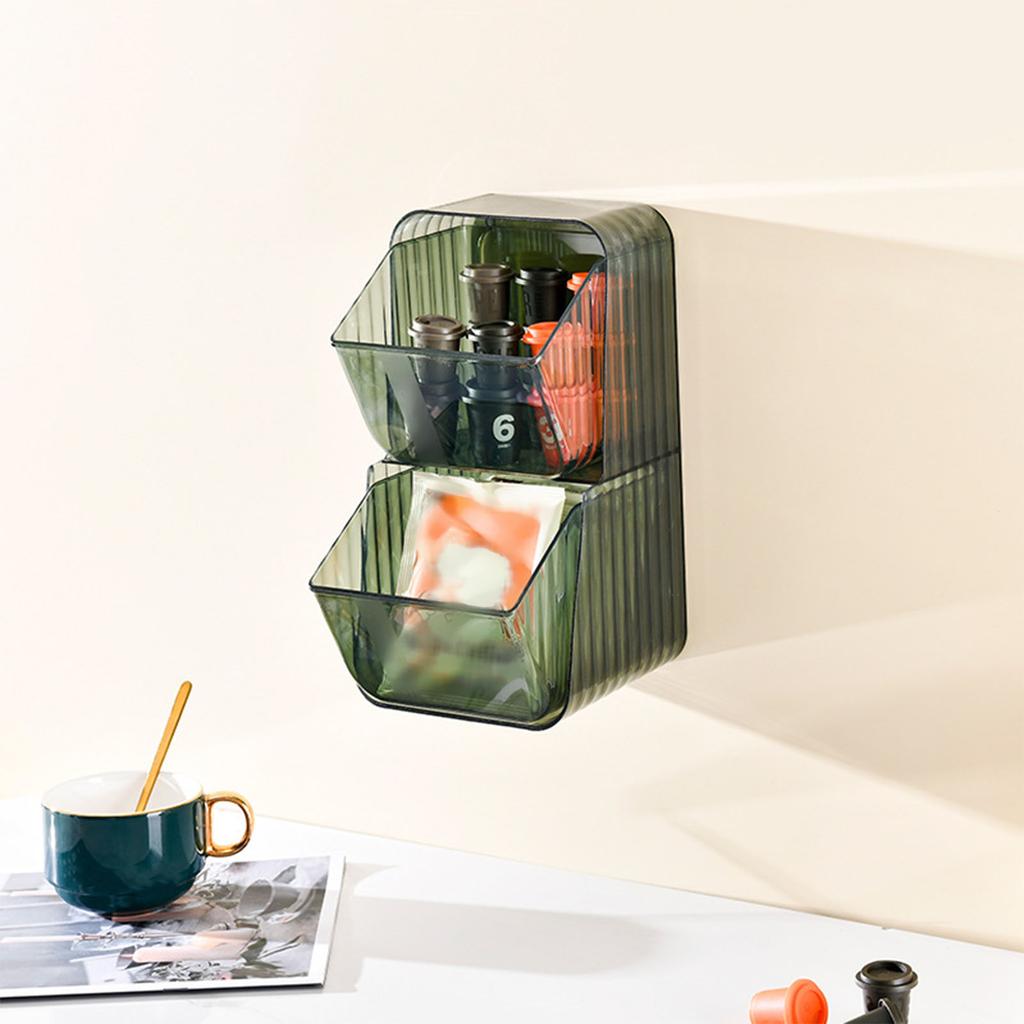 Lebensmittel Aufbewahrungsbehälter Organizer Kunststoff Beutel Organizer für Snacks Teebeutel Instantkaffee Kosmetik Lippenstift Aufbewahrung