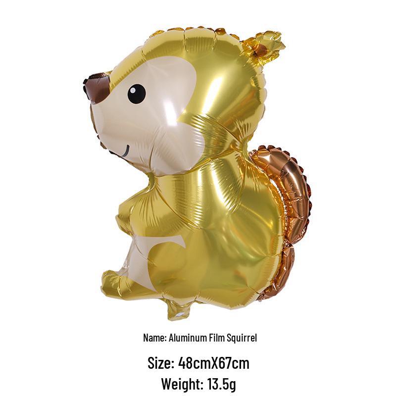 Palloncini in Foil a Forma di Animali del Bosco per Decorazioni Festa di Compleanno per Bambini