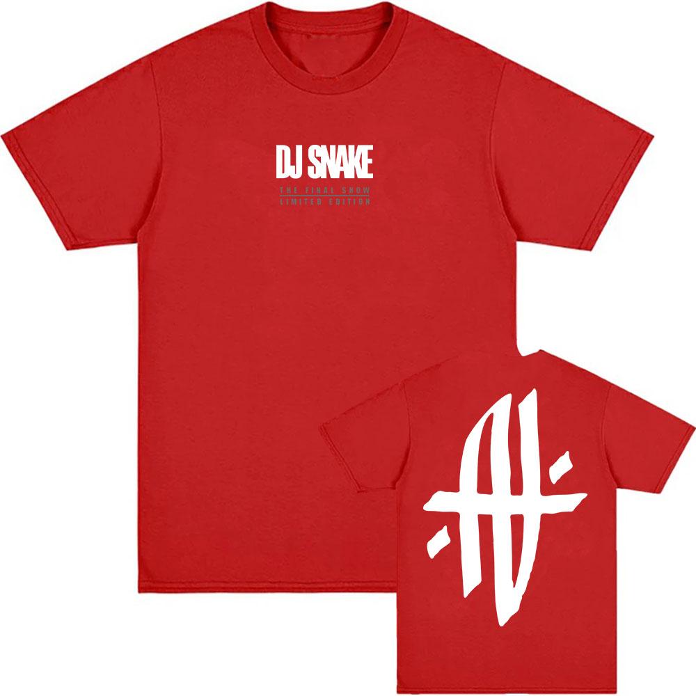 DJ Snake The Final Show 2025 NEW T-shirt Summer Cotton Loose T Shirt O-neck Fashion Summer Tshirts Grunge Unisex Tees