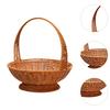 Handwoven Basket Picnic Basket Practical Large Capacity Multipurpose Round