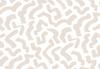 Papel de Parede Fotográfico - Composição Abstrata - Padrões Bege em Formas Sobre Fundo Branco