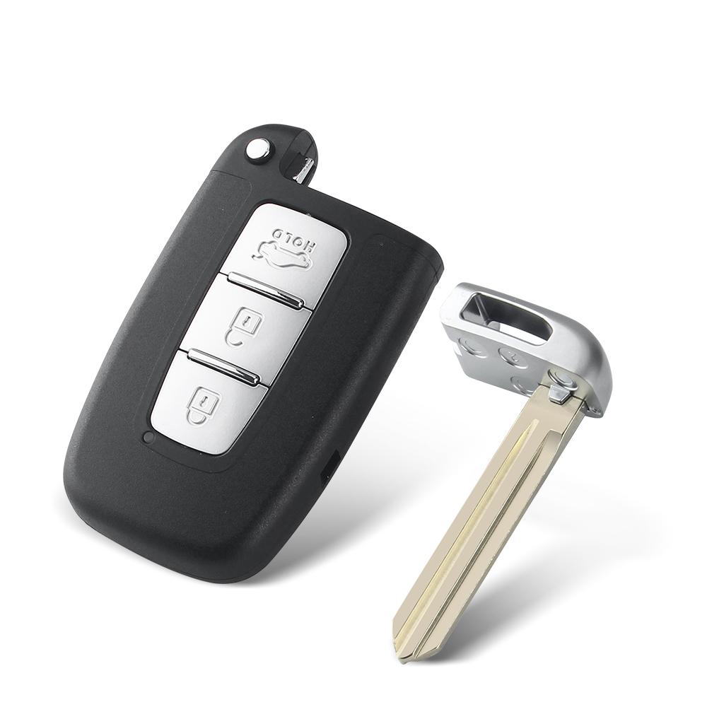 KEYYOU 3/4 Buttons Remote Key Shell For Kia Forte Soul Rio Borrego Sorento Optima Hyundai I30 IX35 Sonata Genesis Equus Veloster