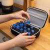 15 Slots Insulin Vial Storage Case Waterproof 1-10ML Insulin Bottle Protector Zippers Closure Wear-resistant Insulin Cooling Bag