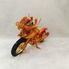 Aluminiumdraht Gewebt Motorrad Skulptur Handgemacht Sammlerstück Aluminiumdraht Motorrad Maßstabsgetreues Modell Handwerk Statue Drachen Motorrad DIY