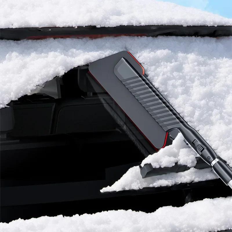 

3 in 1 Detachable Snow Brush Car Snow Scraper Car Windshield Cleaning Shovel Ice Breaker Scraping Winter Snow Brush Shovel Tool чёрный