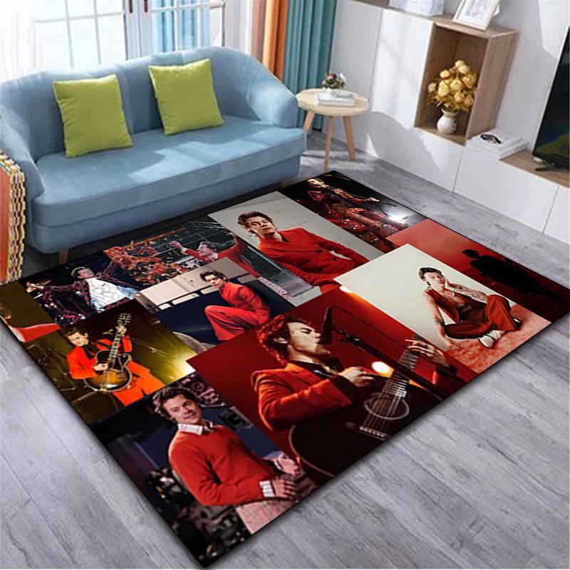 1Pc Harry Styles Print Rug - home decoration Carpet For Living Room Bedroom Flooring Computer Chair Area Rug