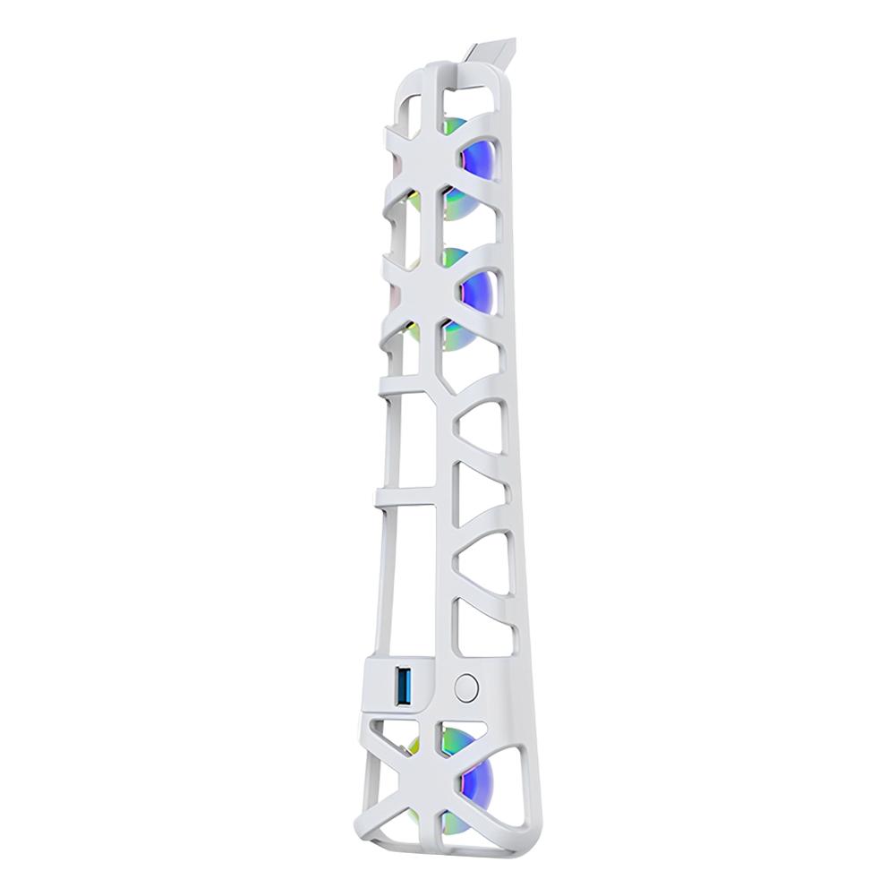 

Для PS 5 Pro Вентилятор охлаждения с регулировкой температуры Эффективная система охлаждения Вентилятор охлаждения консоли для Playstation 5 Pro Аксессуары для консоли белый