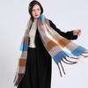 New Luxury Cashmere Women Plaid Scarf Winter Warm Shawl And Wrap Bandana Pashmina Long Tassel Female Foulard Thick Blanket