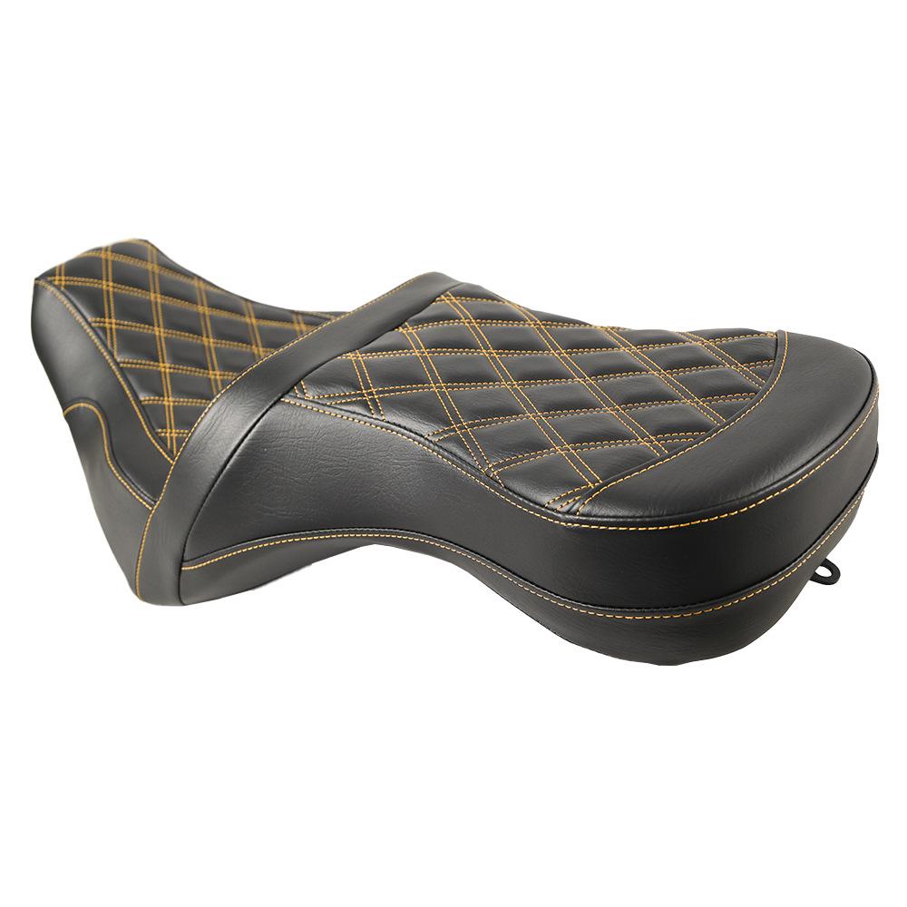 Harley Softail 18-25 Streetfighter Motorcycle Seat with Multi-Color Stitching