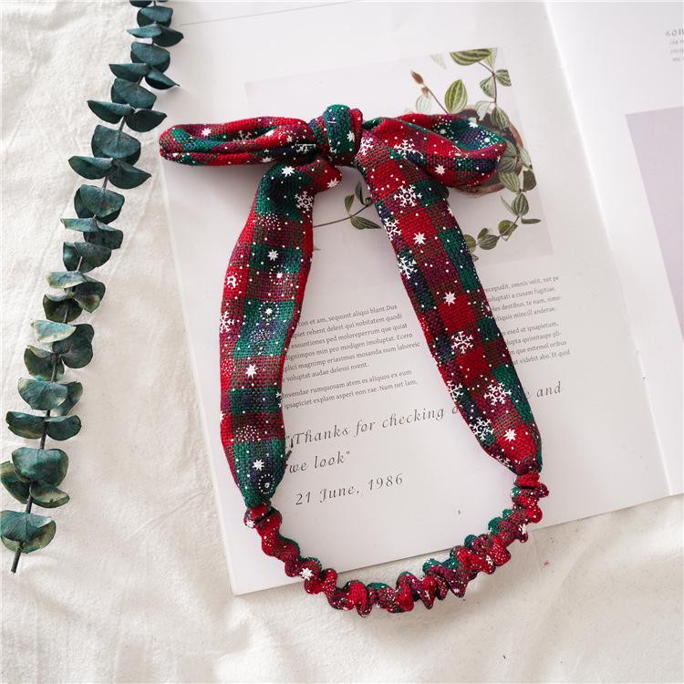 Christmas Grid Headband Merry Christmas Decor For Home 2023 Christmas Ornament Natal Xmas Gifts Navidad Noel Happy New Year 2024