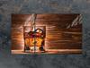 SZKLANA PŁYTA OCHRONNA NA KUCHENKĘ 90x52 WHISKY