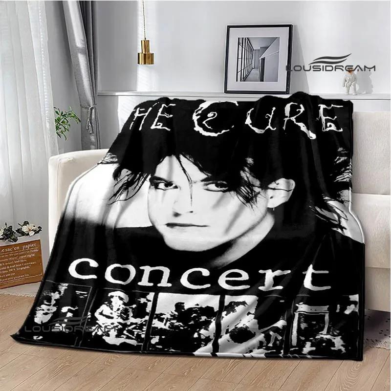 Rock band The cure Printed blankets picnic blanket Warm Flannel blankets Soft and comfortable blanket bed linings Birthday Gift