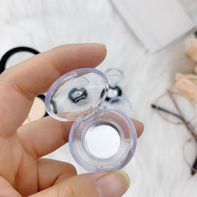 Round Empty Eyeshadow Case Rouge Lipstick Box Pigment Palette Refillable Foundation Makeup Dispenser With Pallet