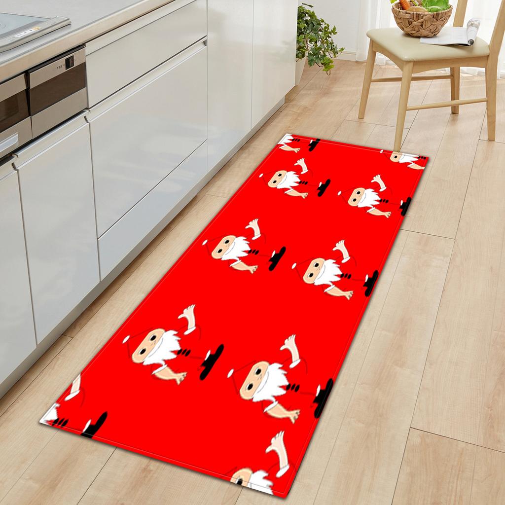 Christmas Kitchen Sand Carpet Doormat Long Floor Mat