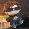 Graphic T-shirt, Jeans, and Choker Set for 15cm Doll (Black) - Plush Toy, Kigurumi, Accessories, Otaku, Doll, Mascot, Kpopdoll Costume [Used]