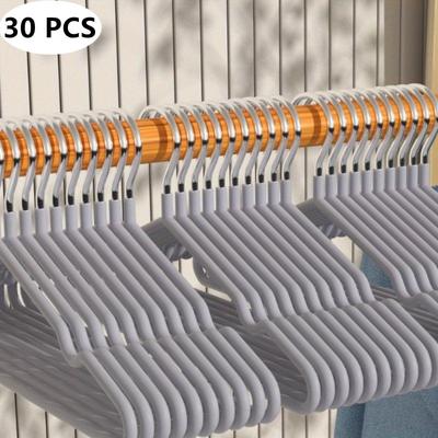 30PCS   Seamless Clothes Hangers, Simple Household Wet And Dry Clothes Hangers, Storage Hangers, Non-slip Clothes Hangers