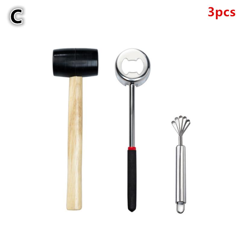 Coconut Opener Tools Creative Dual-Purpose Hand Hole Puncher Hammer Coconut Breaker Kitchen Gadgets For Fresh Coconut Water