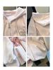 Women's Sweet Preppy Pink Hooded Sweatshirt - Bow Cardigan for Autumn/Winter
