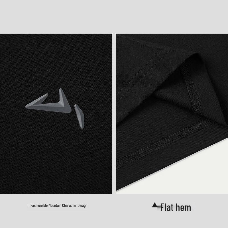 HLA Men's 'Mountains Not High' Series Long Sleeve Round Neck T-Shirt