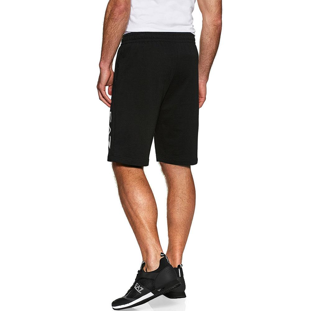 Emporio Armani Logo Print Cotton Shorts Men shorts Black 3KPS73-PJ05Z-1200