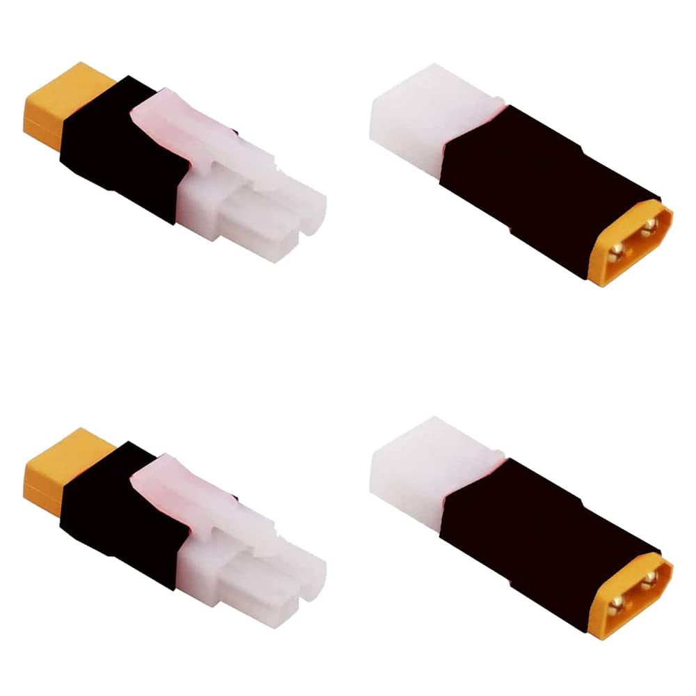 

LINSYRC XT60 Male to Tamiya Female Connector Adapter and XT60 Female to Tamiya Male Connector Adapter for Nicd Nimh Dynamite Pack 2-Piece 2-Piece