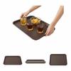 CARNIVAL WAITER'S TRAY ANTI-SLIP BROWN RECTANGULAR 41.5×30.5×2cm