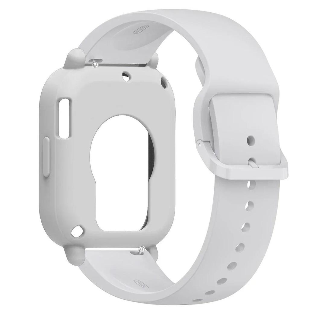 Silikonhülle+Armband für Redmi Watch 5 Lite / 5 Active weicher Stoßfänger Ersatzarmband Gürtel Uhrenarmband Schutzhülle Abdeckung