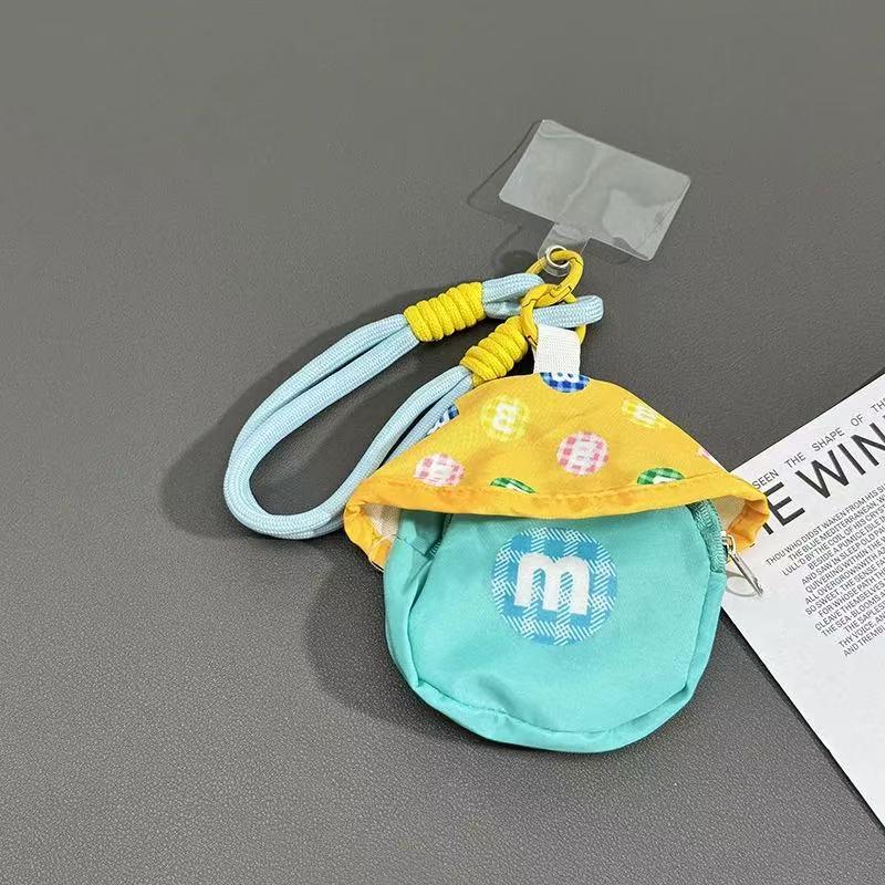 Trendy Colorful Soft Small Backpack with Coin Purse, Hand Strap & Contrasting Color Lanyard Pendant