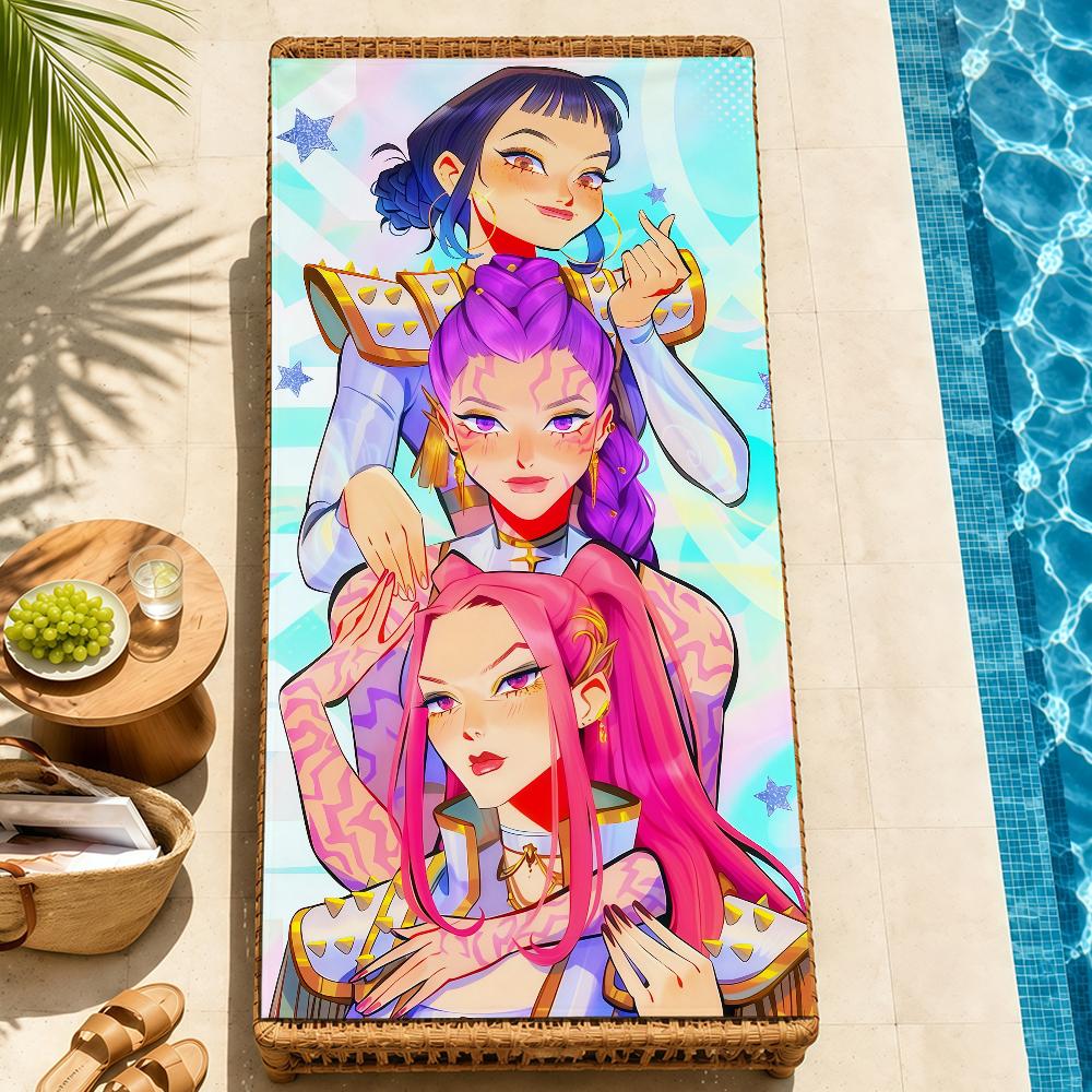 anime k-k-popS soft Beach Towel Trip swim d-demonS Pool bath h-hunters-S Gym M-Mira R-Rumi home room Z-Zoey meme Decor Gift