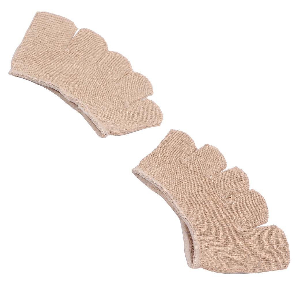 Toe Separating Heelless Socks Breathable Sweat Absorbent Forefoot Pads Cover Toed