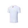 Li Ning Sports Basketball Series CBA Liaoning Team Solid Color Printed Logo Quick-Dry Short Sleeve T-Shirt Men T-Shirt White ATSSD11-2