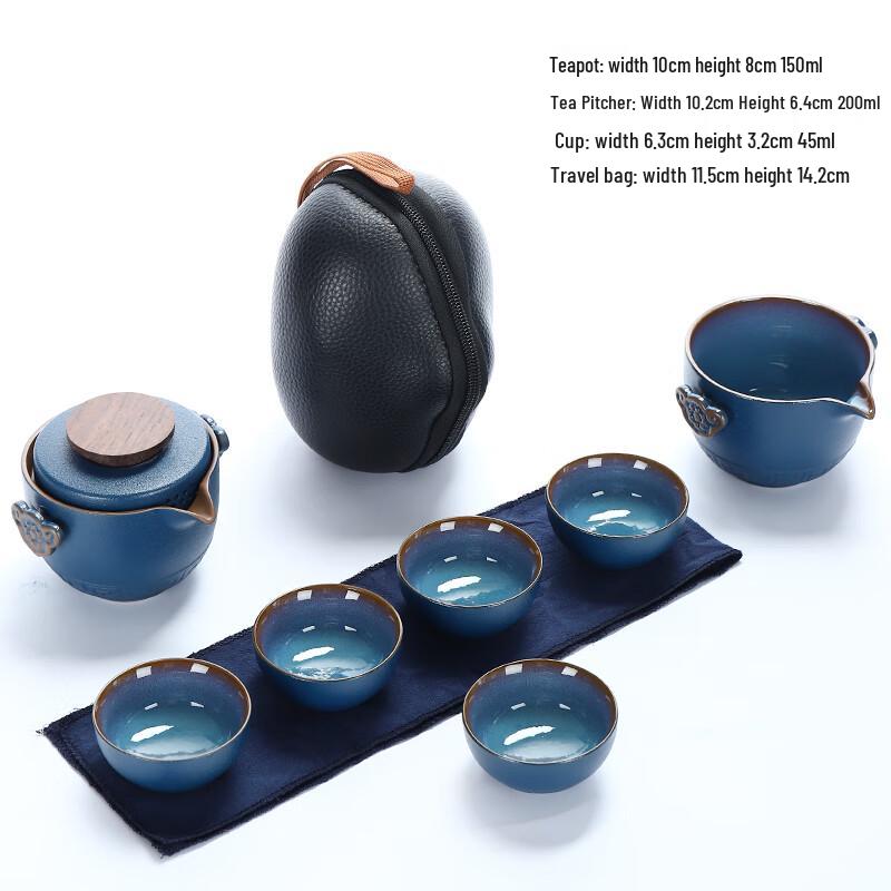 Wo Ding Express Travel Ceramic Kung Fu Tea Set