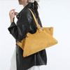 Designer Suede Belt Buckle Crossbody Shoulder Bag,Koreanunderarm Tote Bag,Women Sling Bag,Commuter Solid Color East-West Handbag