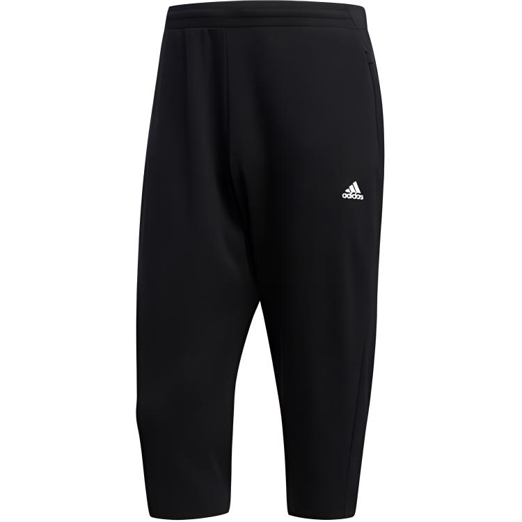 Adidas Woven Tapered Cropped Pants Men Bottoms Black DY8766