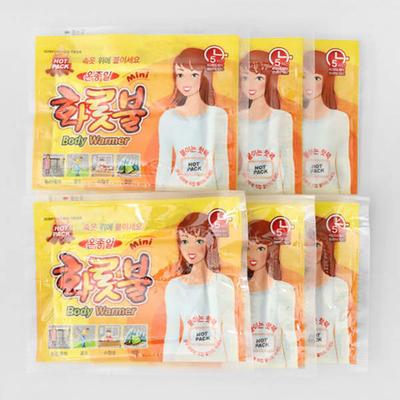 6 Stick-On Hot Packs (Mini Type)