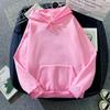 Autumn Casual Women's Solid Hoodie Comfortable Strecth Sweatshirts Loose Pocket Warm Clothes Fashion Street Female Pullovers