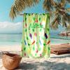 Personalized customized proof beach towel with Pikmin Pikmin pattern - soft, absorbent,quick-drying,perfect swimming,camping&bathing
