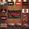 3x5 Ft DDerbi Motorcycle Flag Polyester Digital Printing Banner for Garage Wall Art Out Door Decoration With Brass Grommets