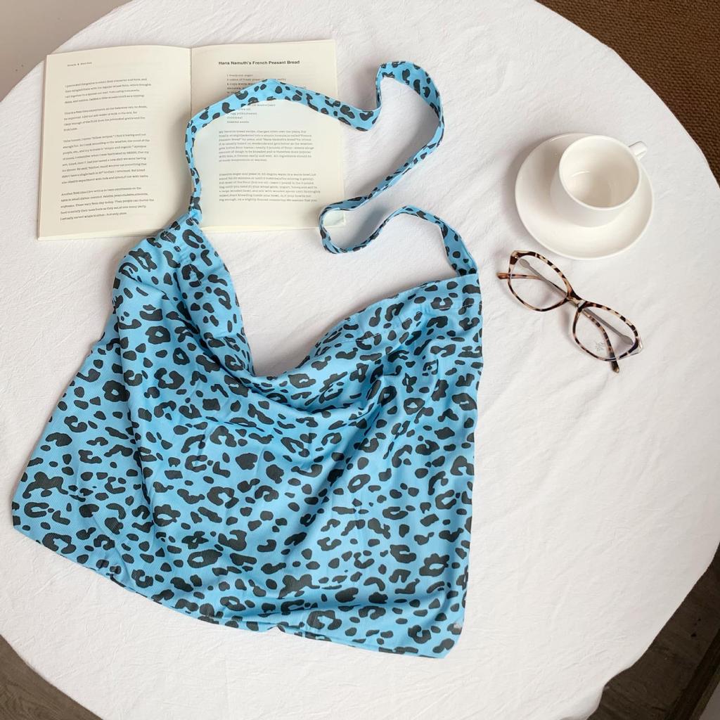 Dámska crossbody taška Tote s leopardím vzorom a veľkou kapacitou - Trendový kórejský štýl 2025