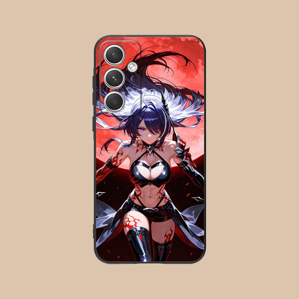 HSR Acheron Mattes TPU Handyhülle für Samsung Galaxy S26 S25 S24 S23 S22 S21 S20 Note20 Plus FE Ultra Buntes Cover