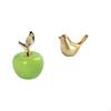 Ceramic And Golden Birds Figurine Sculpture Modern Home Decor Ornament for Cafe Study Room Office