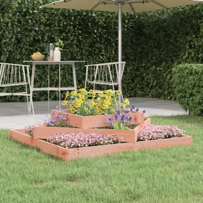 VidaXL Jardinière 112x112x27 cm Bois de douglas massif 823890