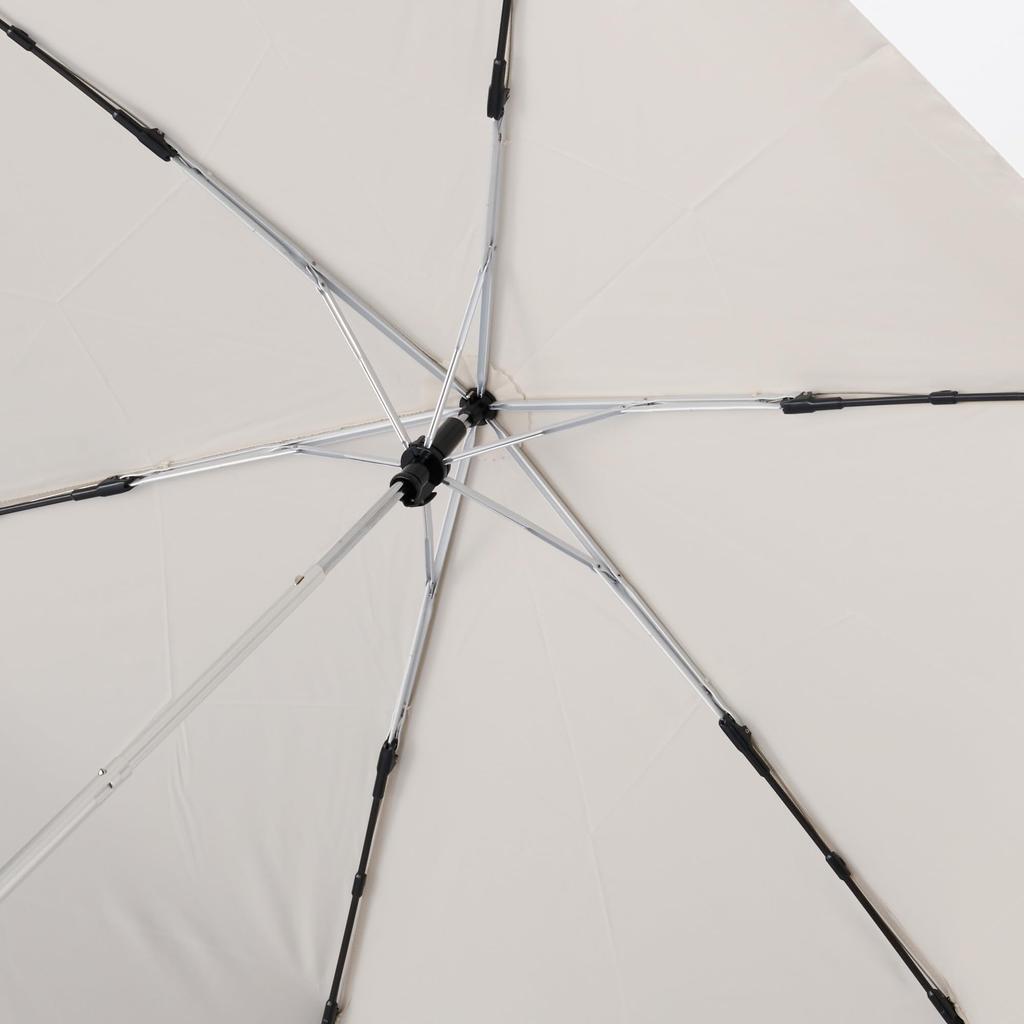 MUJI Folding Umbrella for Sun and Unisex 60cm Rib Length Rain, Adult, DEA53A5A, Ivory,